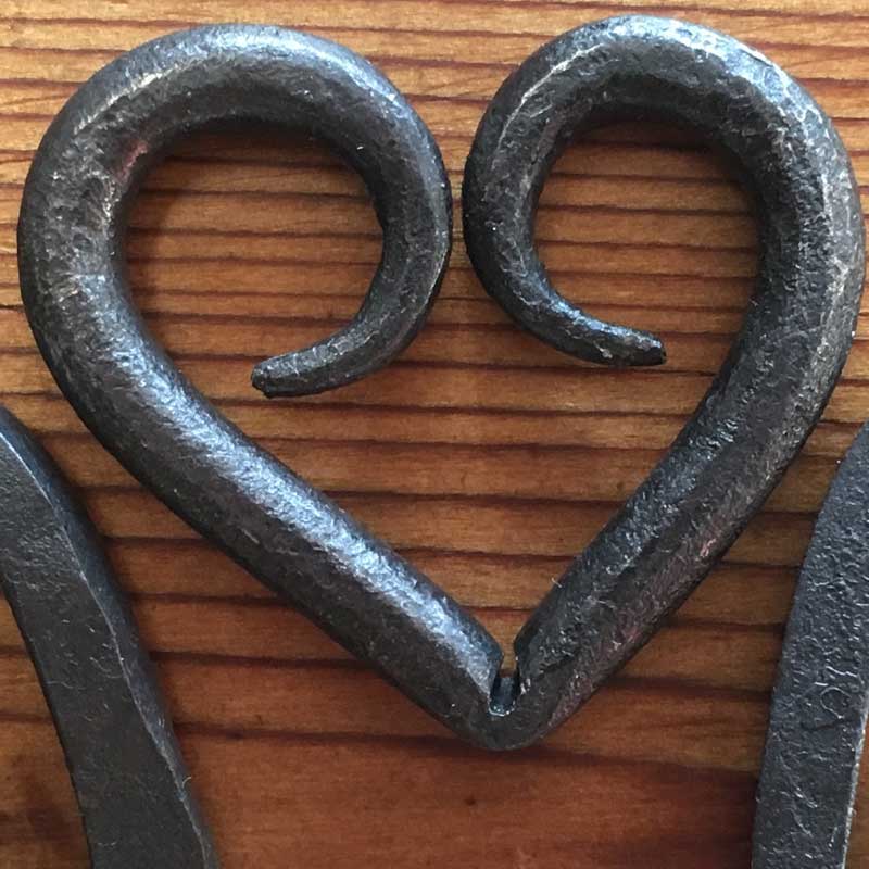 Blacksmithing Basics Iron Heart Pendant — Mobile Loaves & Fishes